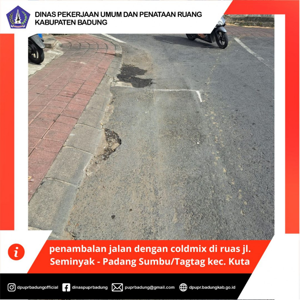 penambalan jalan dengan coldmix